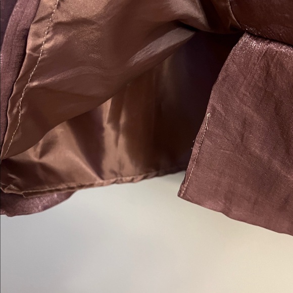 Adrianna Papell One Shoulder Brown Dress Size 12 - Picture 7 of 9